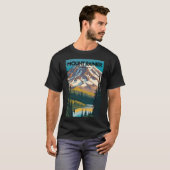 Mount Rainier National Park Traditionelle Reisen P T-Shirt (Vorne ganz)