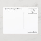 Mount Rainier National Park Travel Foto Postkarte (Rückseite)