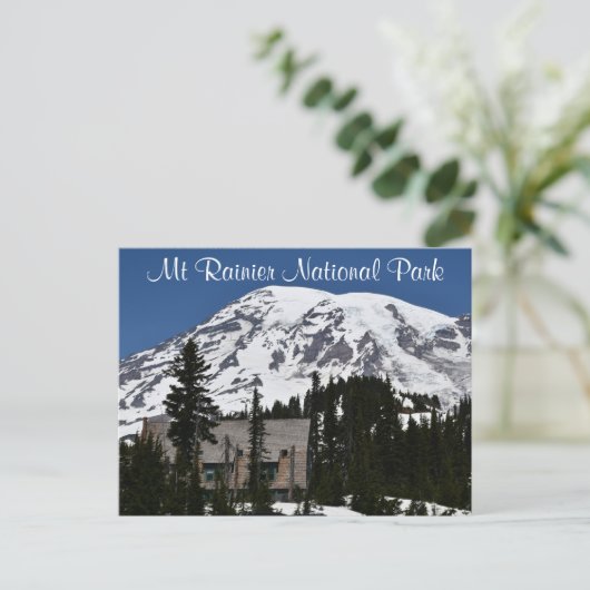 Mount Rainier National Park Travel Foto Postkarte (Stehend Vorderseite)