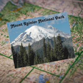 Mount Rainier National Park Travel Foto Postkarte