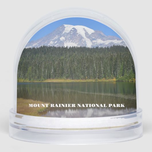 Mount Rainier National Park Travel Photo Schneekugeln (Vorderseite)