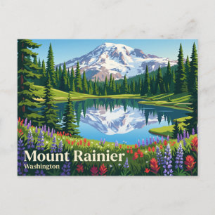 Mount Rainier National Park USA Postkarte