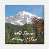 Mount Rainier National Park View Magnet (Vorne)