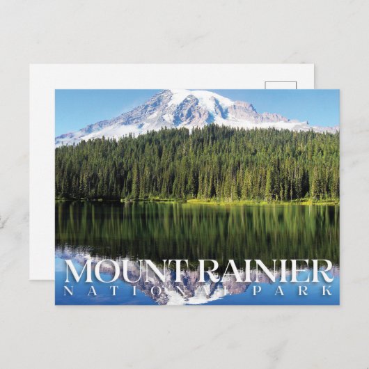 Mount Rainier National Park, Washington Postcard Postkarte (Vorne/Hinten)