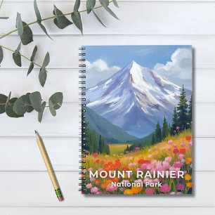 Mount Rainier National Park   Washington Reise Notizblock