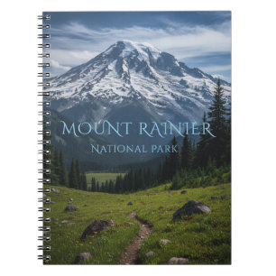 Mount Rainier National Park Washington Reise Notizblock