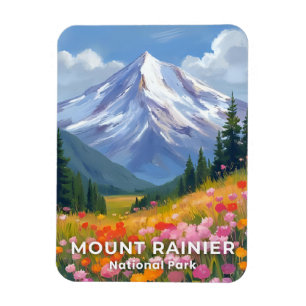Mount Rainier National Park   Washington Reisen Magnet