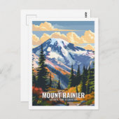 Mount Rainier National Park Washington USA Postkarte (Vorne/Hinten)