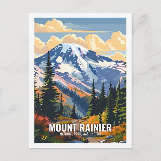 Mount Rainier National Park Washington USA Postkarte (Vorderseite)