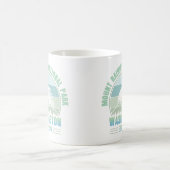 Mount Rainier National Park Washington USA Retro Kaffeetasse (Mittel)