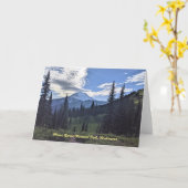 Mount Rainier Nationalpark Blank Grußkarte Karte (Gelbe Blume)