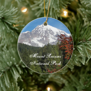 Mount Rainier Nationalpark Foto Keramikornament