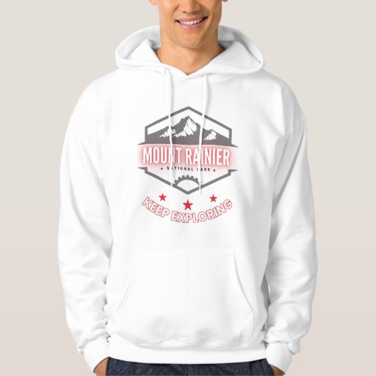 Mount Rainier Nationalpark Hoodie (Vorderseite)
