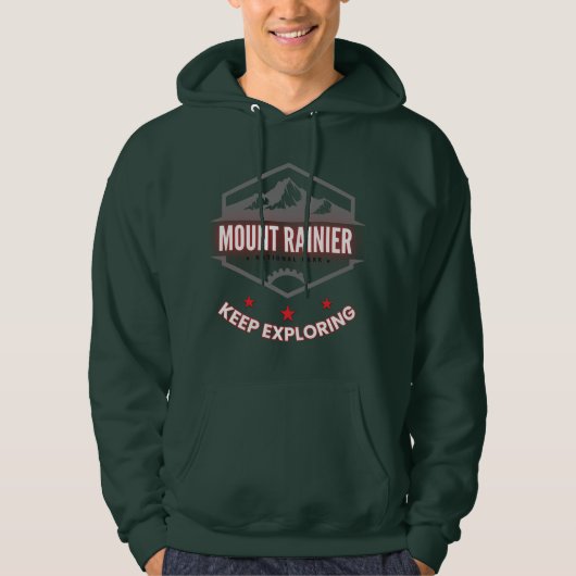 Mount Rainier Nationalpark Hoodie (Vorderseite)