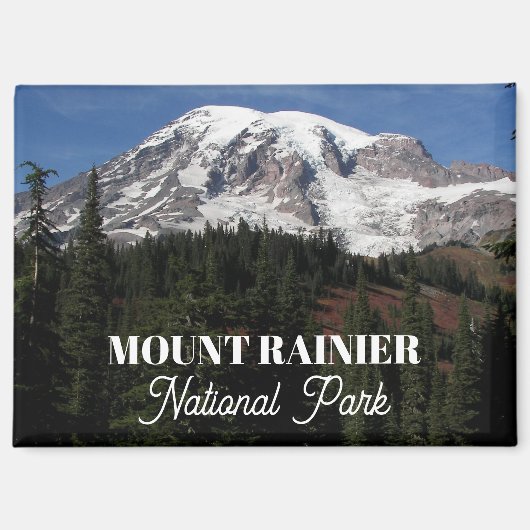 Mount Rainier Nationalpark Landschaft Magnet (Vorderseite)