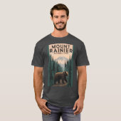 Mount Rainier Nationalpark Mädchen T-Shirt (Vorne ganz)