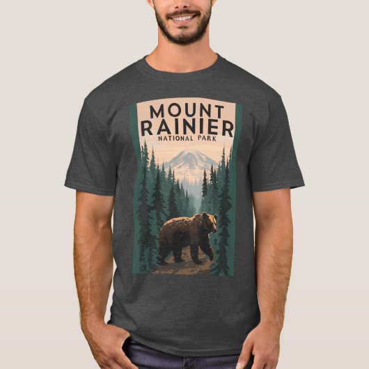 Mount Rainier Nationalpark Mädchen T-Shirt (Vorderseite)