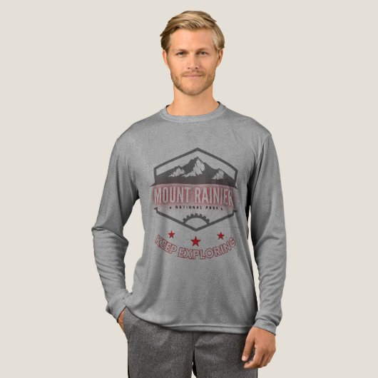 Mount Rainier Nationalpark Tri-Blend Shirt (Volle Vorderseite)