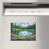 Mount Rainier Nationalpark USA Magnet (In Situ (Geschirrspüler))