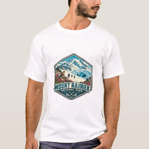 Mount Rainier Nationalpark – Vintage-Schneeberg T-Shirt