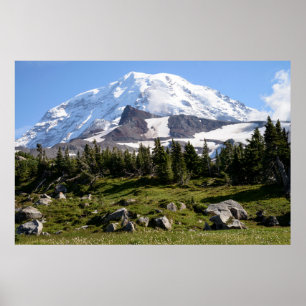 Mount Rainier Nationalpark, WA. Spray Park Poster