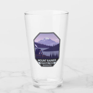 Mount Rainier Nationalpark Washington Cabin Retro Glas