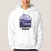 Mount Rainier Nationalpark Washington Cabin Retro Hoodie (Vorderseite)