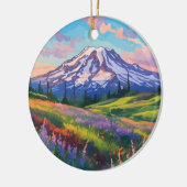 Mount Rainier Nationalpark Washington Keramik Ornament (Links)