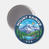 Mount Rainier Nationalpark Washington Magnet (Vorderseite/Rückseite)