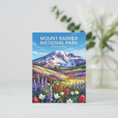 Mount-Rainier-Nationalpark Washington Postkarte (Stehend Vorderseite)
