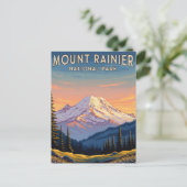 Mount Rainier Nationalpark Washington Reise Postkarte (Stehend Vorderseite)