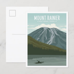 Mount Rainier Nationalpark Washington Reise Postkarte