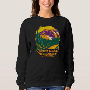 Mount Rainier Nationalpark Washington Retro Sweatshirt