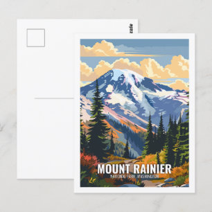 Mount Rainier Nationalpark Washington USA Postkarte