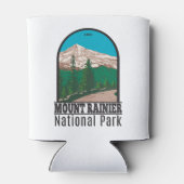 Mount Rainier Nationalpark Washington Vintag Dosenkühler (Rückseite)
