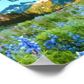 Mount Rainier Nationalpark Washington Vintag Poster (Ecke)