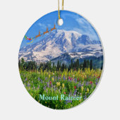 Mount Rainier Nationalpark Weihnachtsmuseum Keramik Ornament (Links)