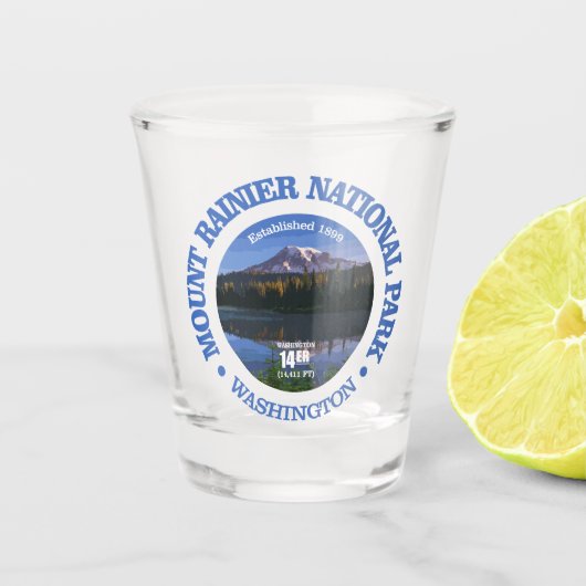 Mount Rainier NP2 Schnapsglas (Vorderseite)