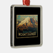 Mount Rainier Ornament Aus Metall (Rechts)