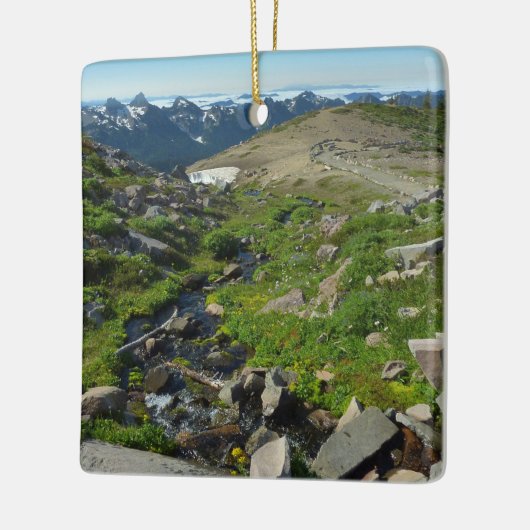 Mount Rainier Panorama Point Keramikornament (Links)