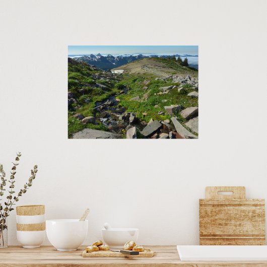 Mount Rainier Panorama Point Poster (Küche)