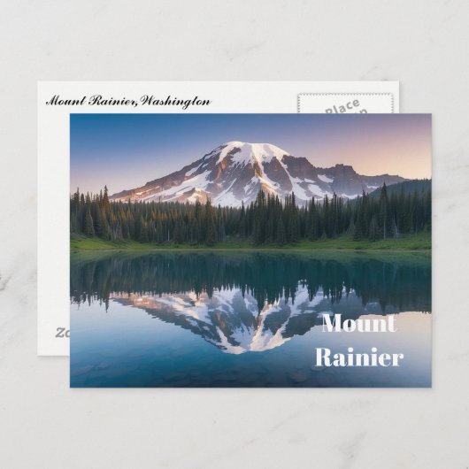 Mount Rainier Postcard Postkarte (Vorne/Hinten)