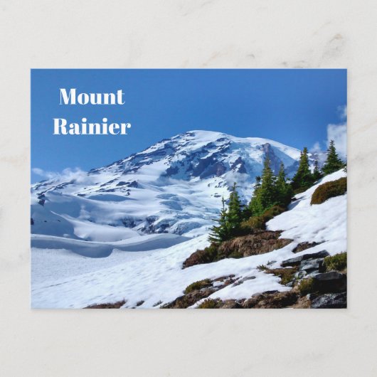 Mount Rainier Postcard Postkarte (Vorderseite)