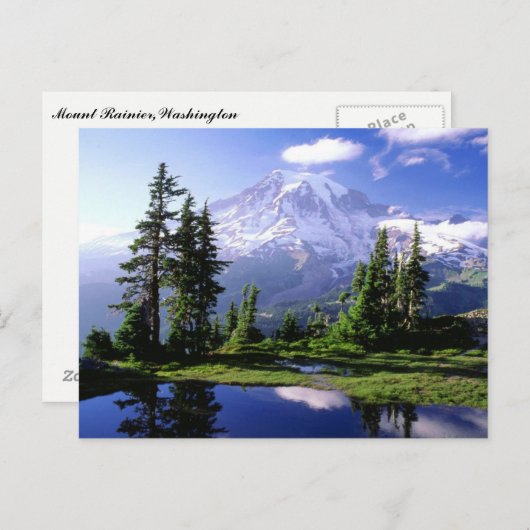 Mount Rainier Postcard Postkarte (Vorne/Hinten)