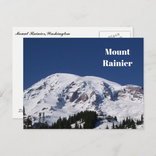 Mount Rainier Postcard Postkarte (Vorne/Hinten)