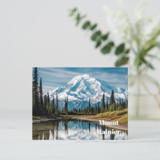 Mount Rainier Postcard Postkarte (Stehend Vorderseite)