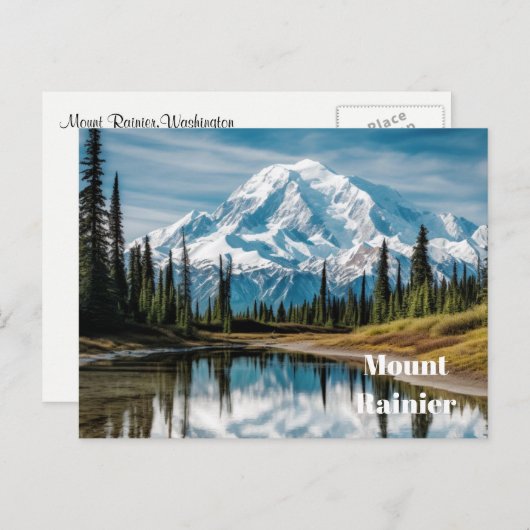 Mount Rainier Postcard Postkarte (Vorne/Hinten)