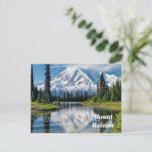 Mount Rainier Postcard Postkarte (Stehend Vorderseite)