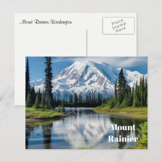 Mount Rainier Postcard Postkarte (Vorne/Hinten)