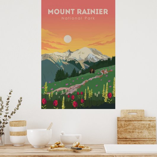 Mount Rainier Poster (Küche)